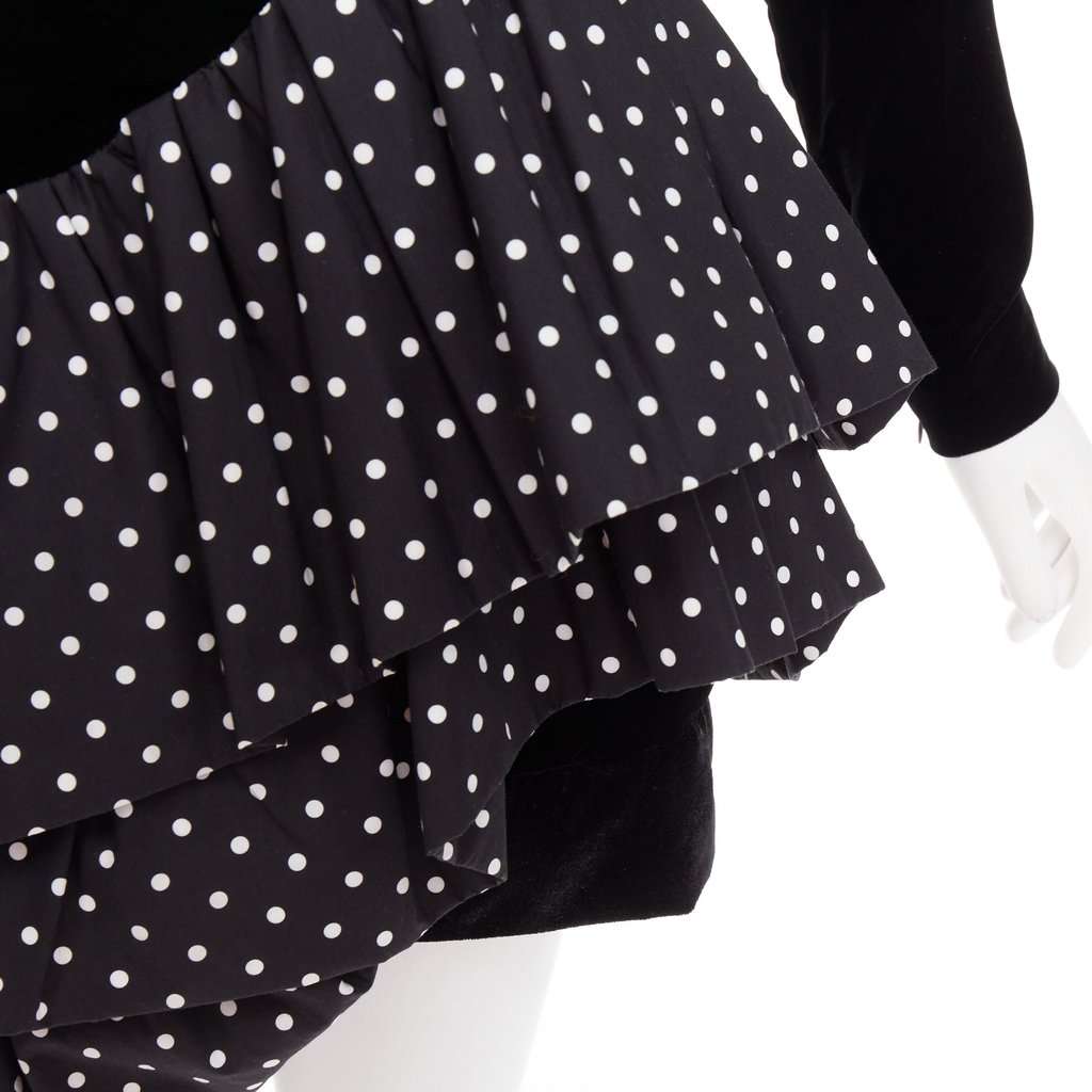 Alexandre Vauthier Black Velvet Dress Black Velvet Fair condition - Back View