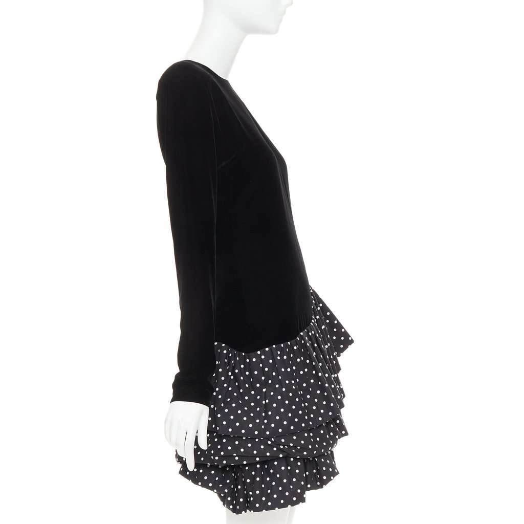 Alexandre Vauthier Black Velvet Dress Black Velvet Fair condition - Model View