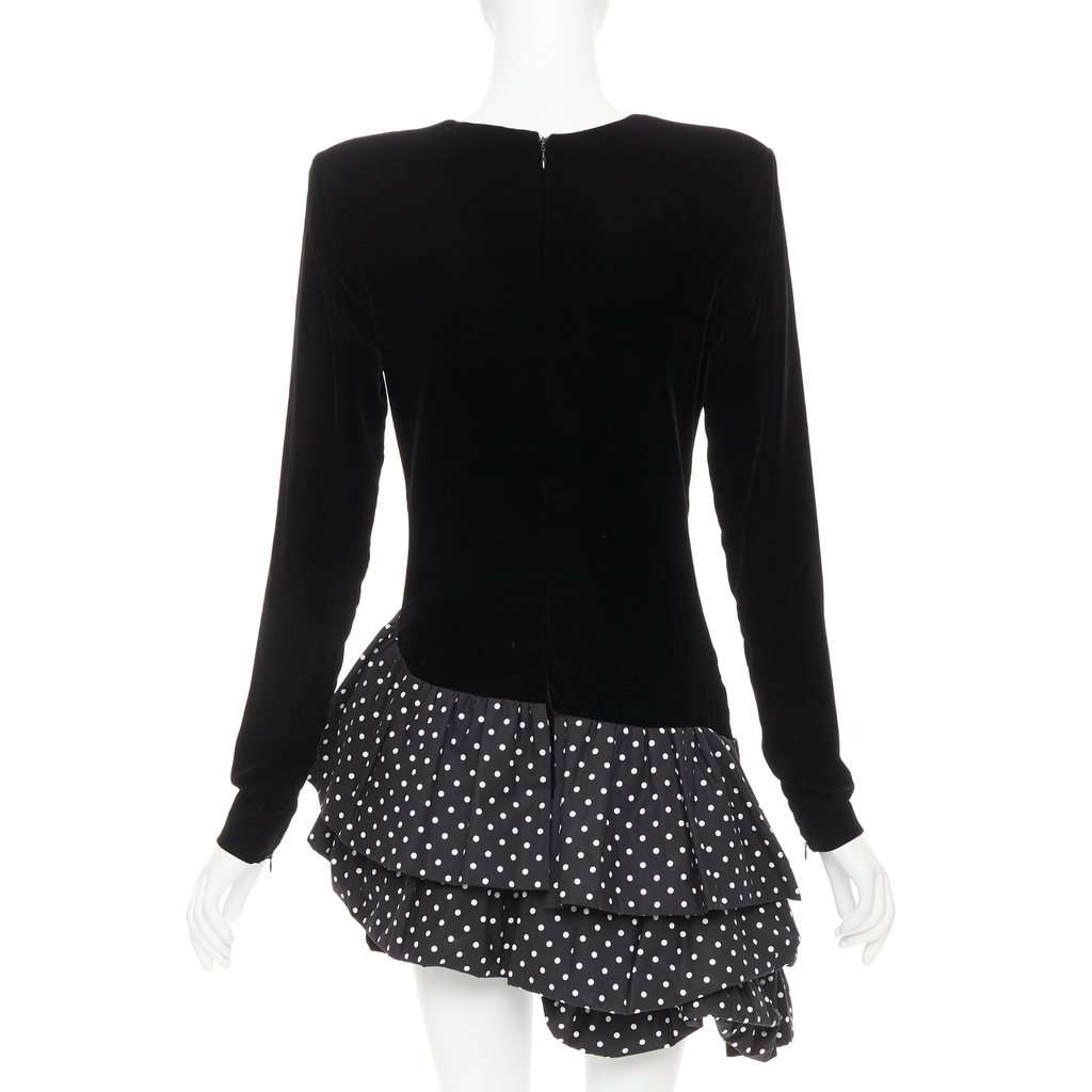 Alexandre Vauthier Black Velvet Dress Black Velvet Fair condition - Box View