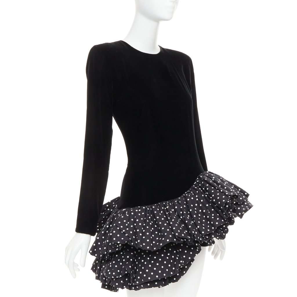 Alexandre Vauthier Black Velvet Dress Black Velvet Good condition - Inside View