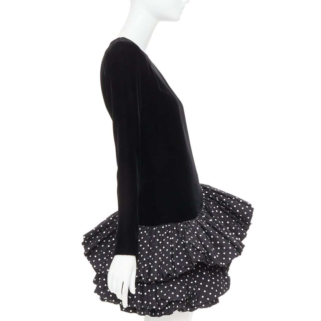 Alexandre Vauthier Black Velvet Dress Black Velvet Good condition - Model View