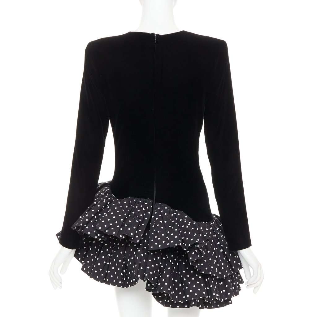 Alexandre Vauthier Black Velvet Dress Black Velvet Good condition - Box View