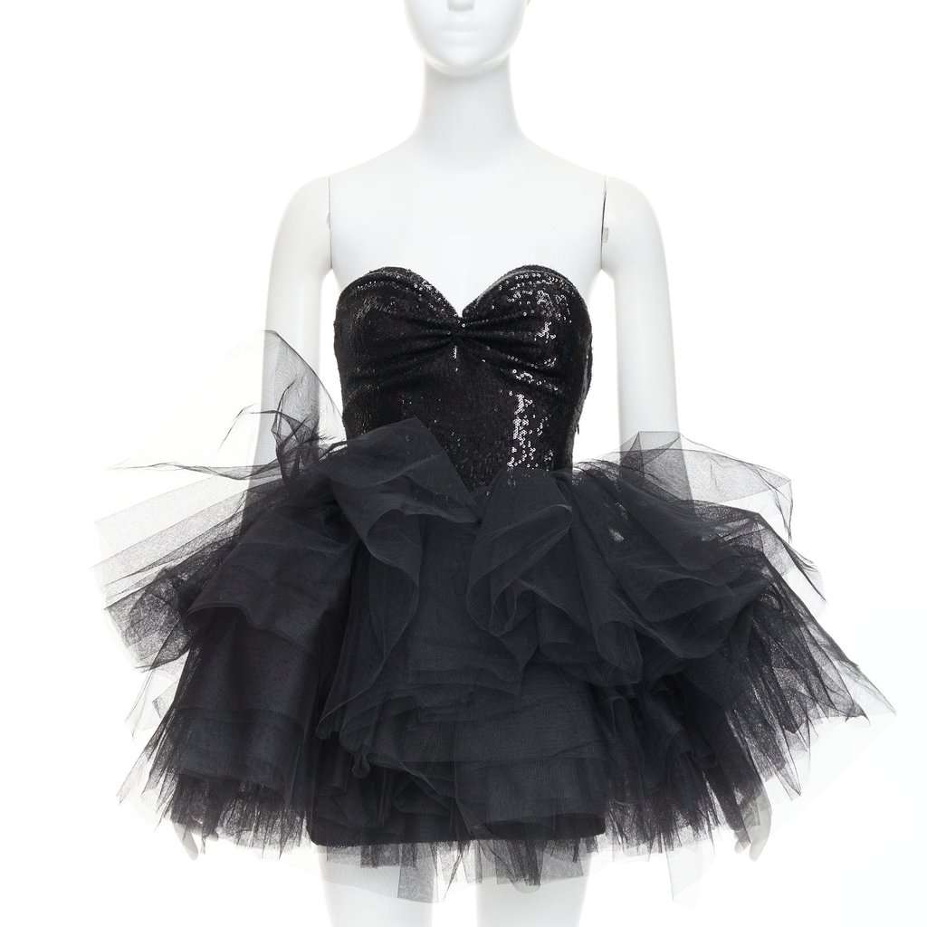 Alexandre Vauthier Black Polyamide Dress Black Polyamide Very good condition - Front View