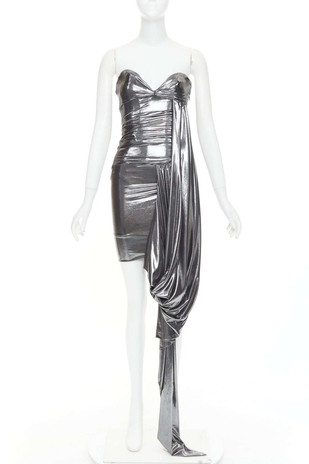 Alexandre Vauthier Silver Dress Silver Very good condition - Front View