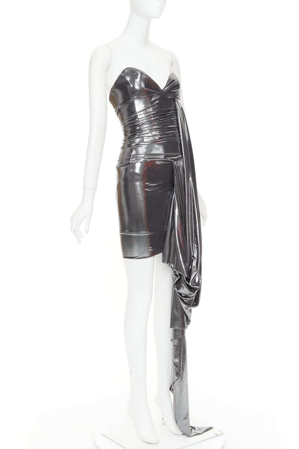 Alexandre Vauthier Silver Dress Silver Very good condition - Inside View