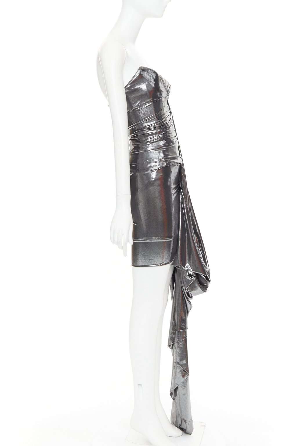 Alexandre Vauthier Silver Dress Silver Very good condition - Model View
