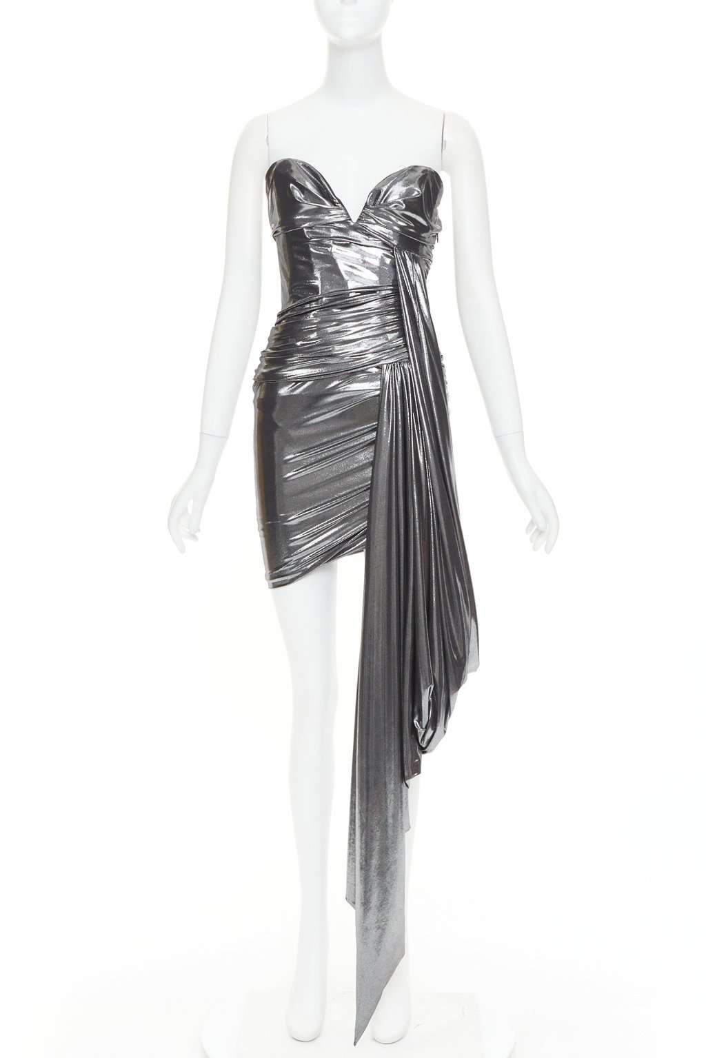 Alexandre Vauthier Silver Dress Silver Very good condition - Front View