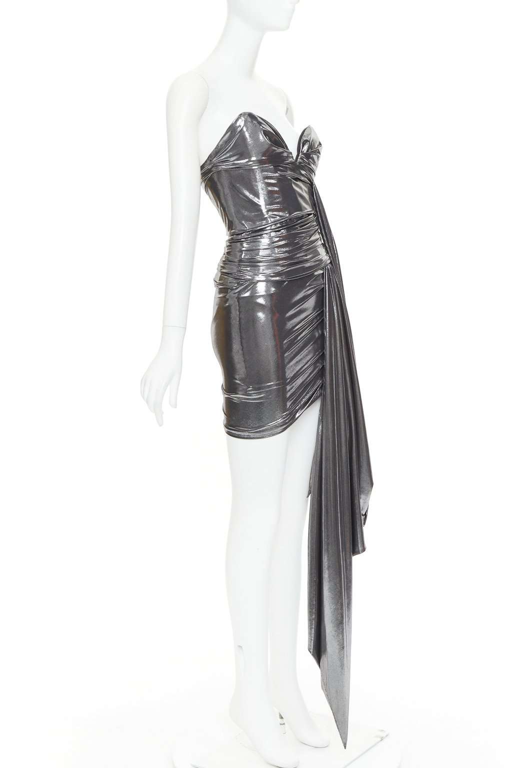 Alexandre Vauthier Silver Dress Silver Very good condition - Inside View