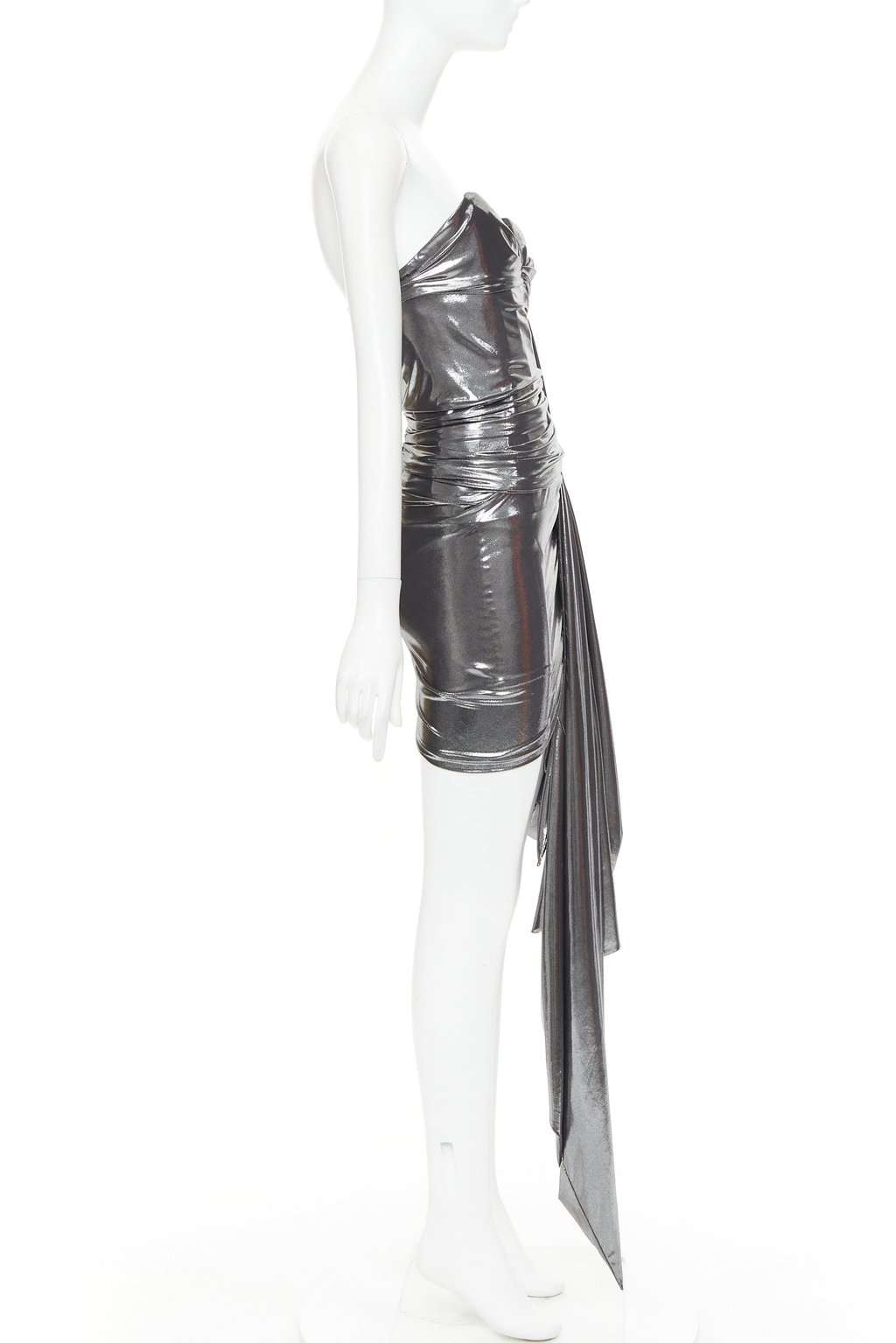 Alexandre Vauthier Silver Dress Silver Very good condition - Model View