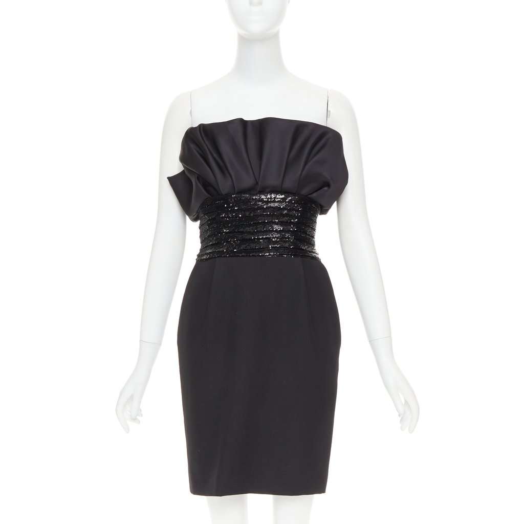 Alexandre Vauthier Black Dress Black Very good condition - Front View