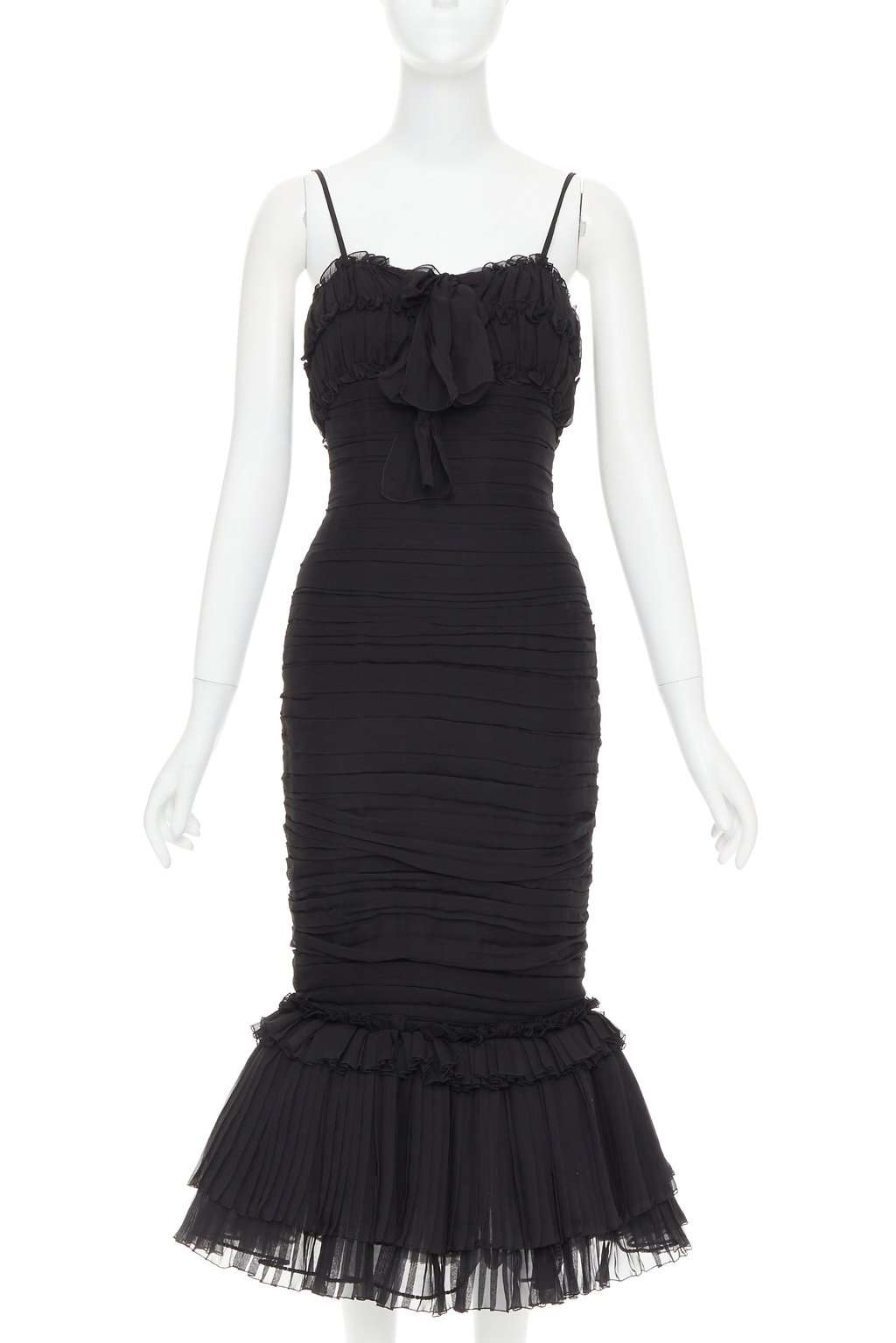 Alexandre Vauthier Black Silk Dress Black Silk Very good condition - Front View
