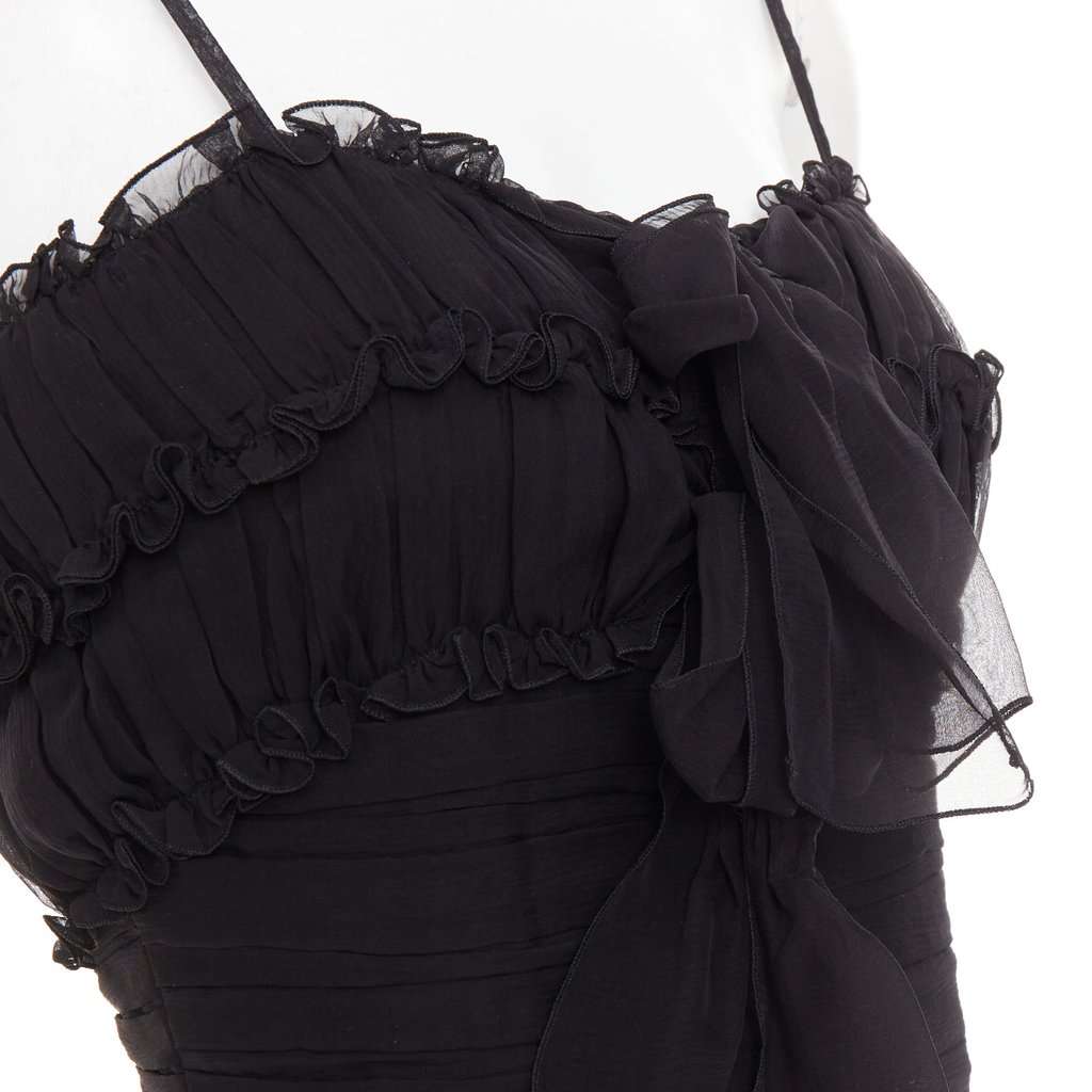 Alexandre Vauthier Black Silk Dress Black Silk Very good condition - Back View