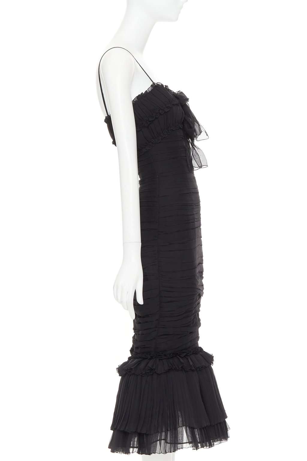 Alexandre Vauthier Black Silk Dress Black Silk Very good condition - Model View