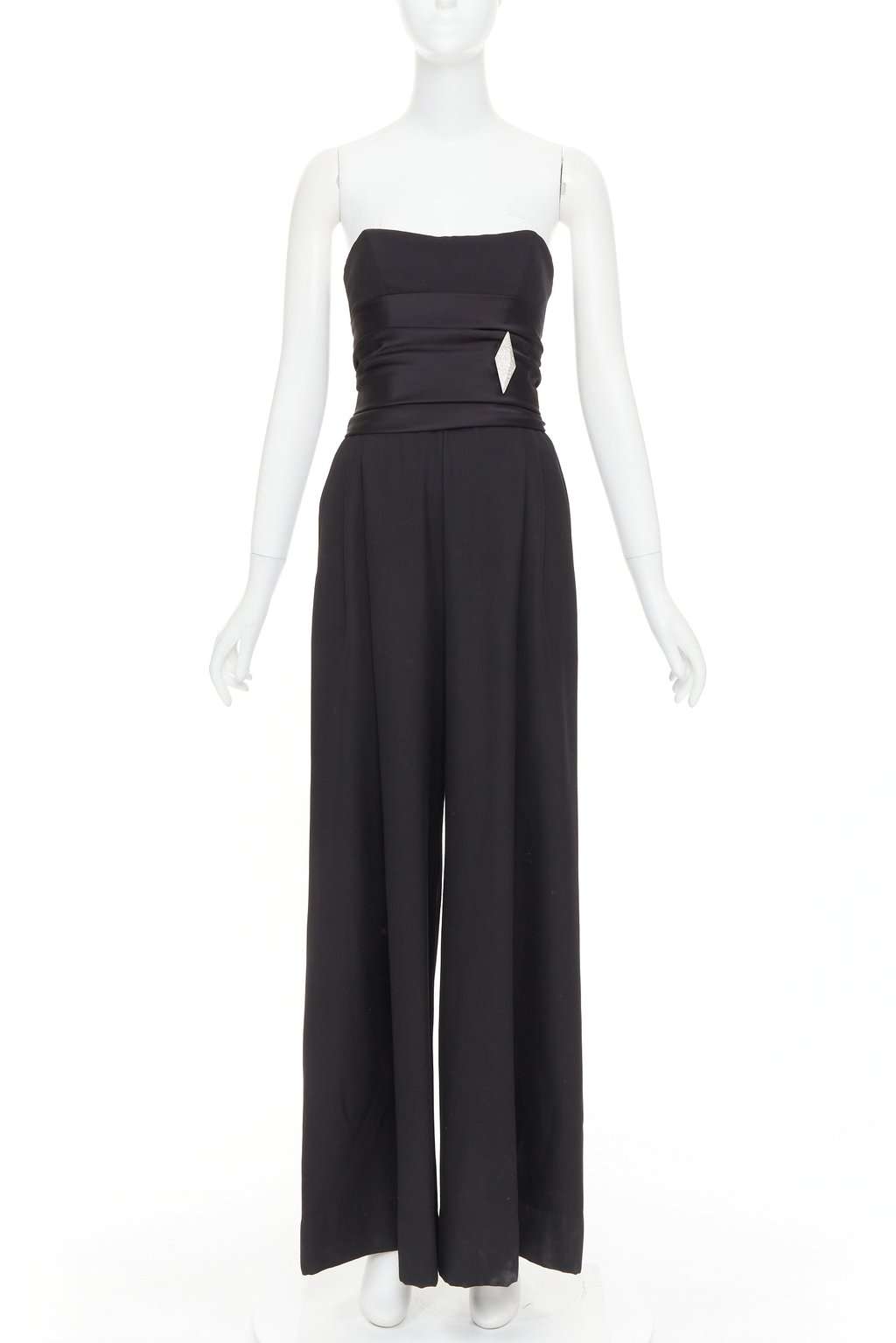 Alexandre Vauthier Black Jumpsuit Black Good condition - Front View