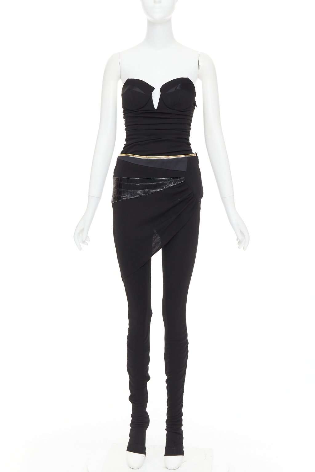 Alexandre Vauthier Black Jumpsuit Black Very good condition - Front View