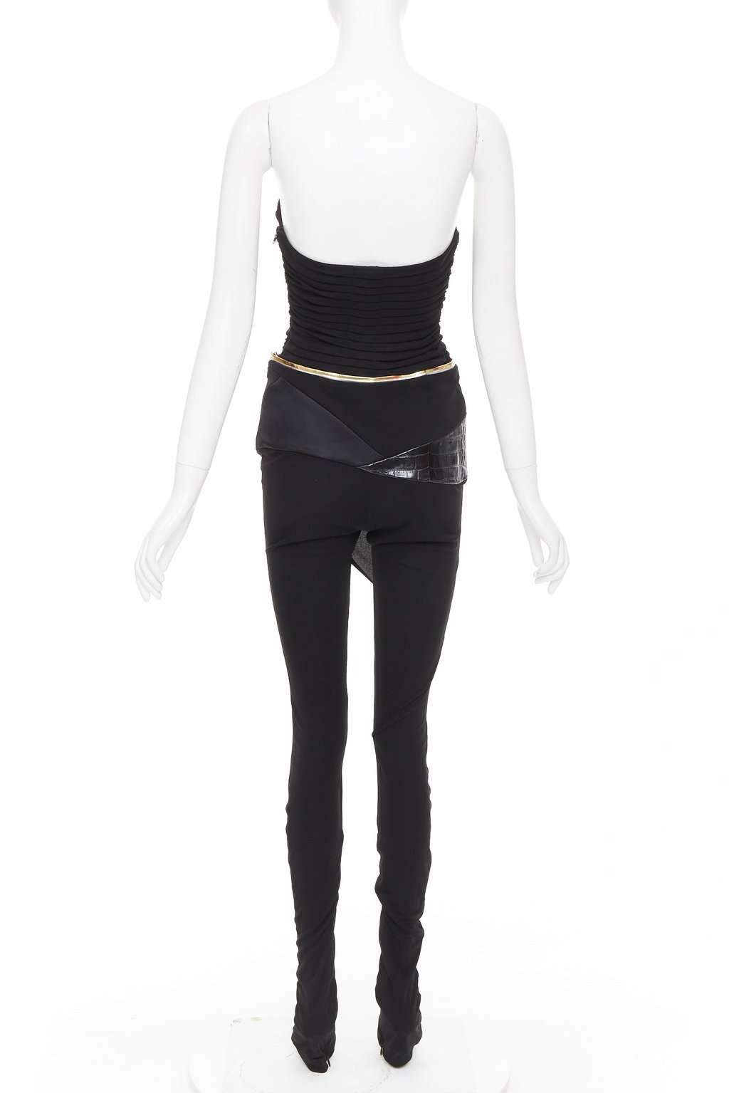Alexandre Vauthier Black Jumpsuit Black Very good condition - Box View
