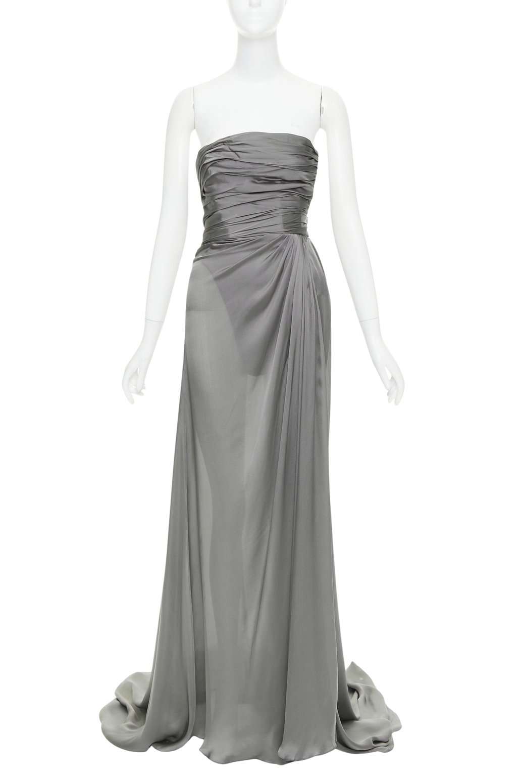 Alexandre Vauthier Grey Silk Top Grey Silk Good condition - Front View