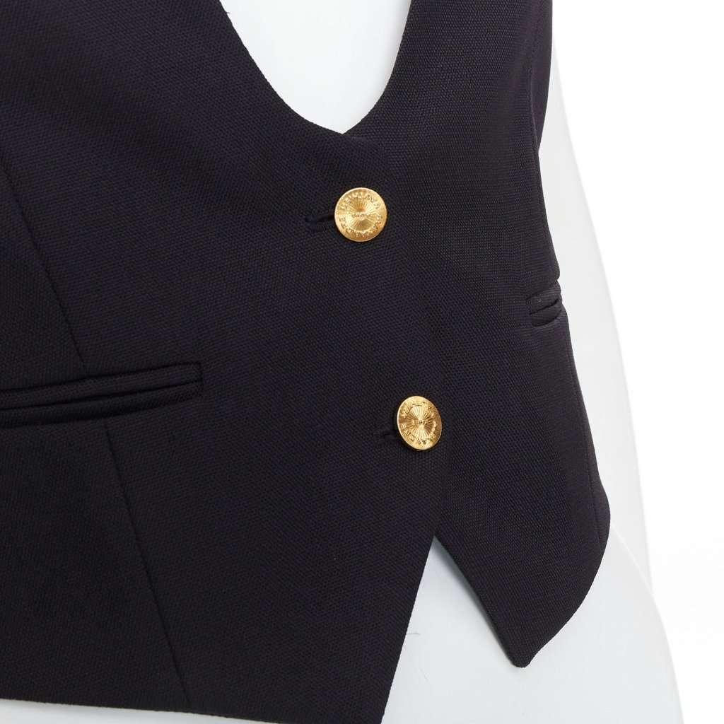 Alexandre Vauthier Black Top Black Very good condition - Back View