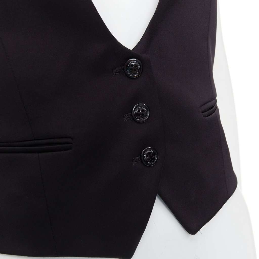 Alexandre Vauthier Black Silk Top Black Silk Very good condition - Back View