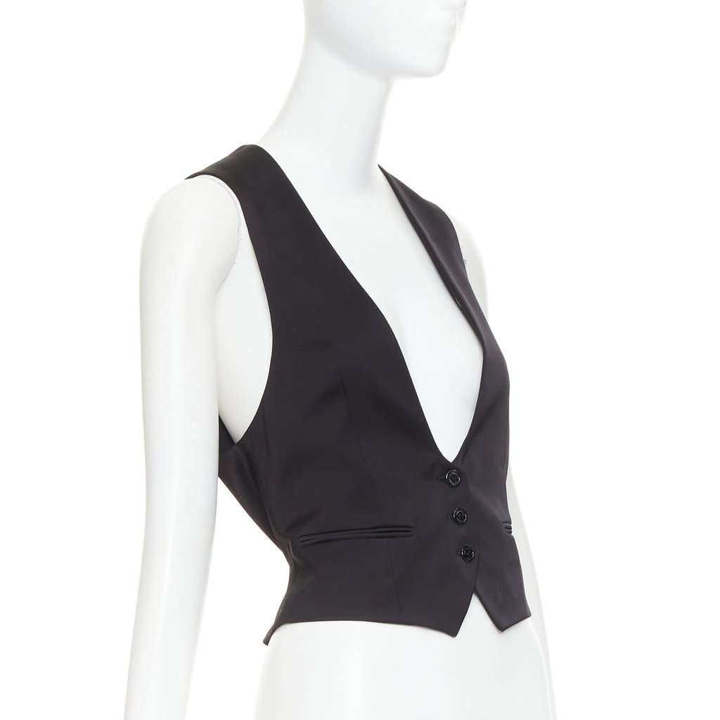Alexandre Vauthier Black Silk Top Black Silk Very good condition - Inside View