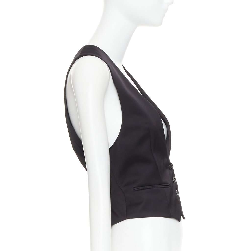 Alexandre Vauthier Black Silk Top Black Silk Very good condition - Model View