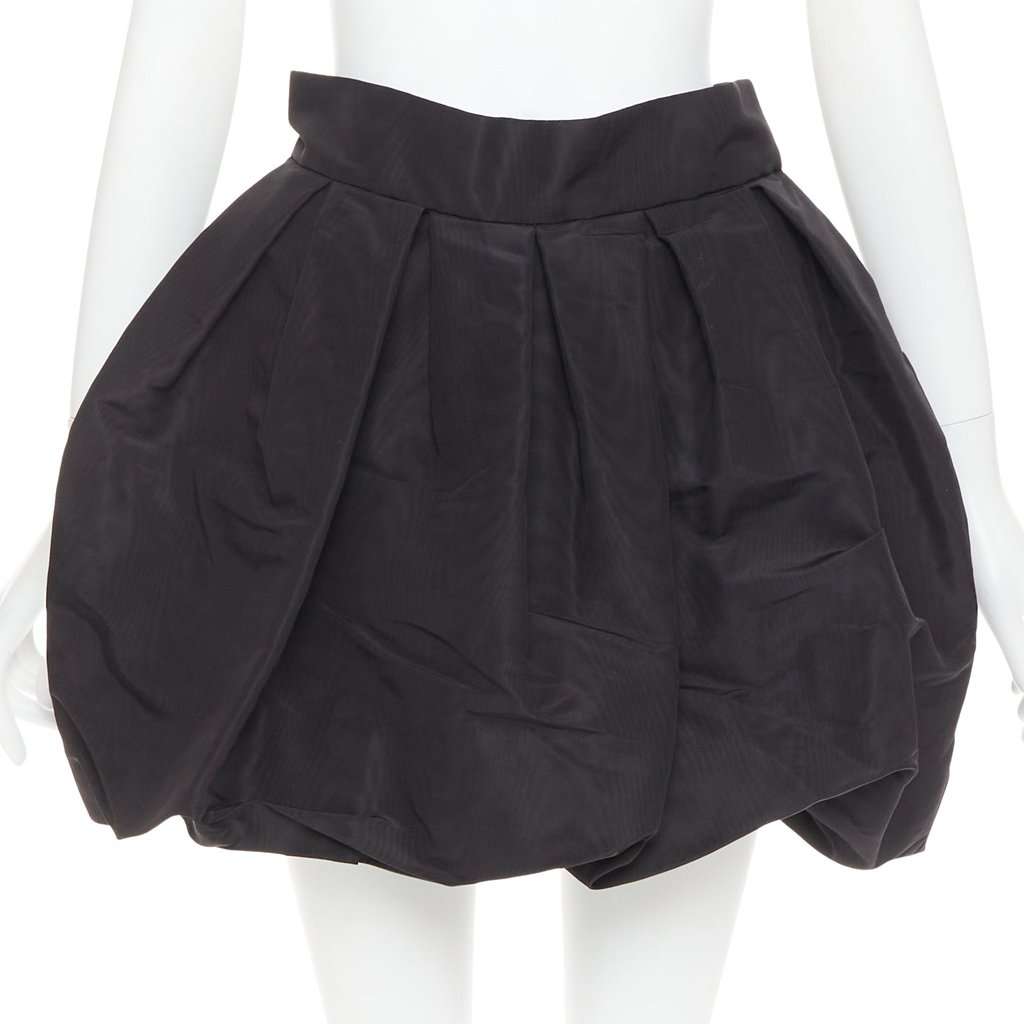 Alexandre Vauthier Black Silk Skirt Black Silk Very good condition - Front View