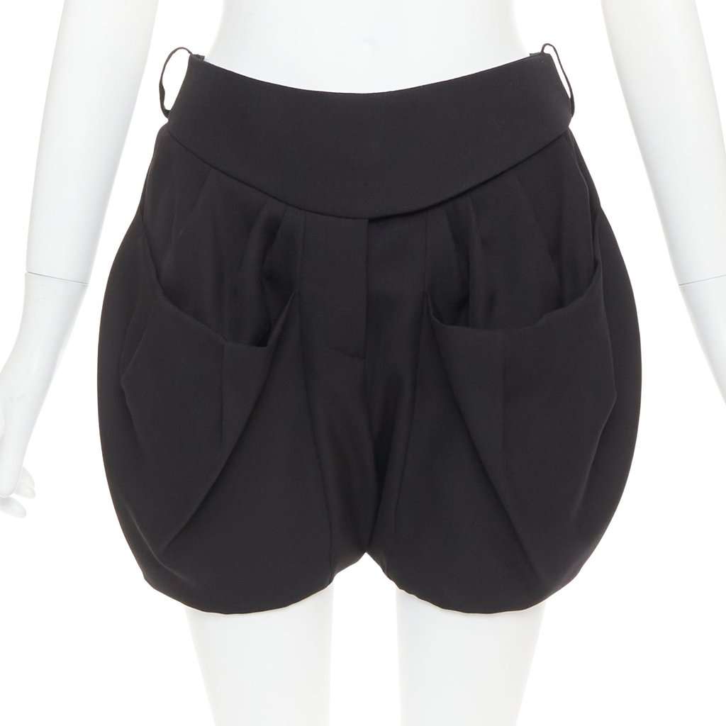 Alexandre Vauthier Black Shorts Black Very good condition - Front View