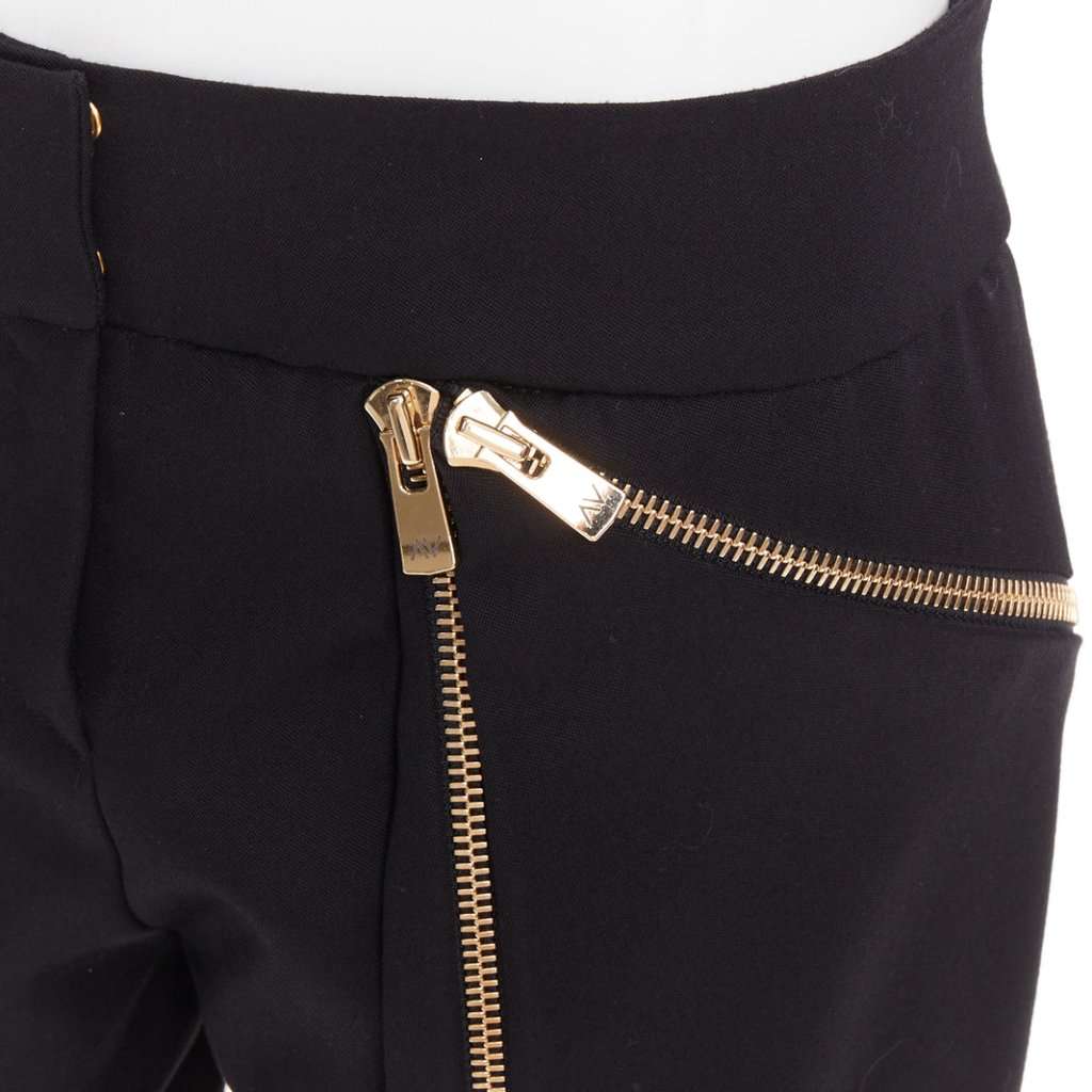 Alexandre Vauthier Black Cotton Trouser Black Cotton Very good condition - Back View