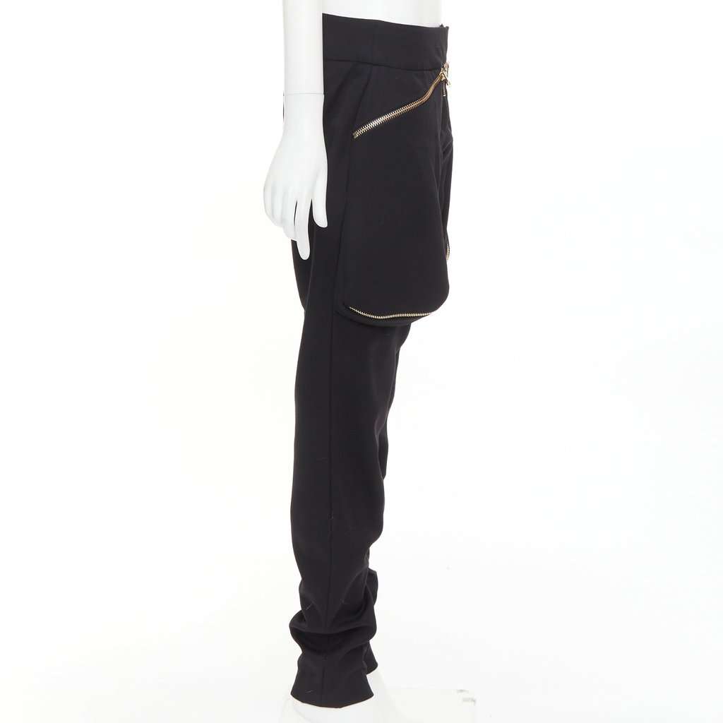 Alexandre Vauthier Black Cotton Trouser Black Cotton Very good condition - Model View