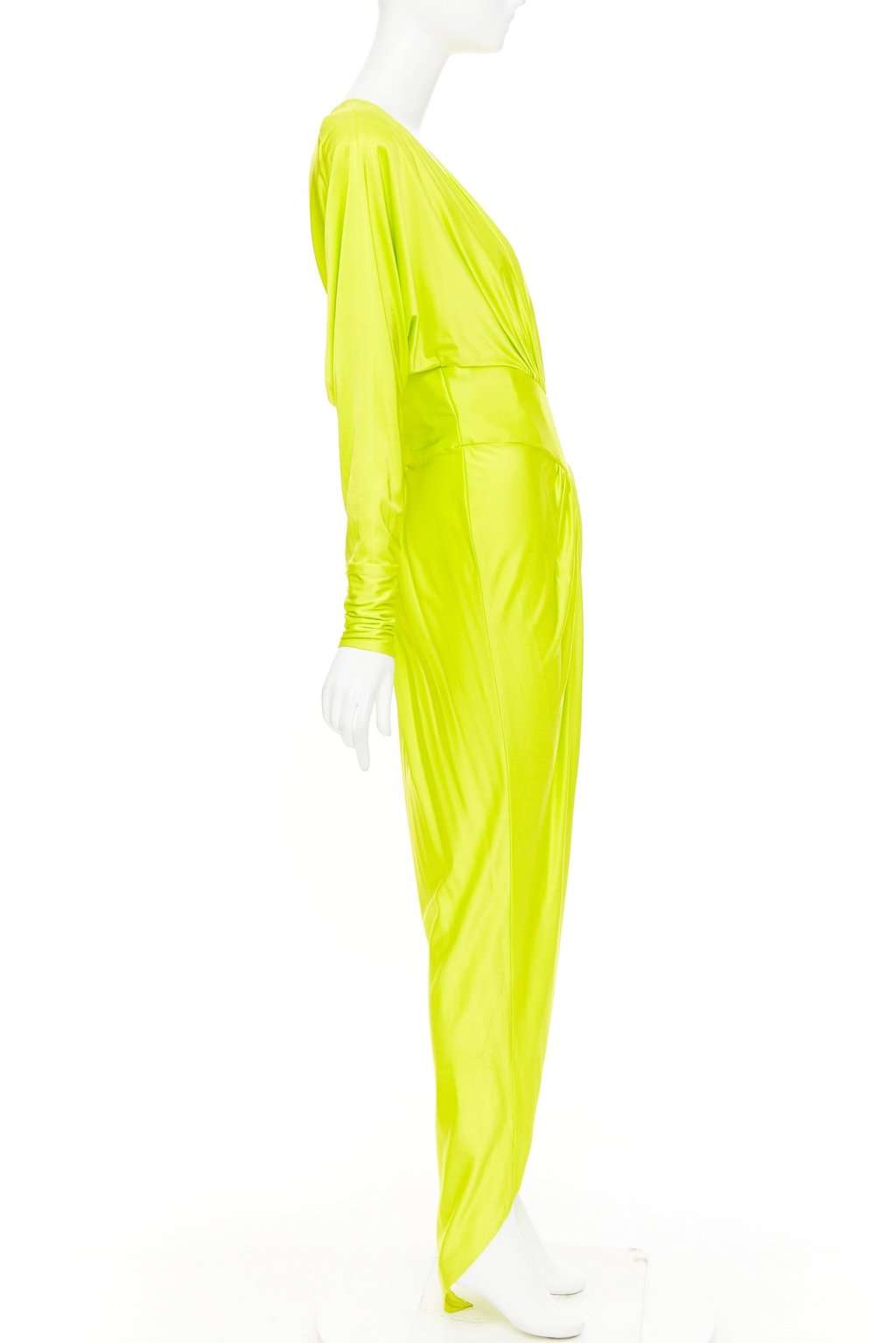 Alexandre Vauthier Yellow Viscose Dress Yellow Viscose Fair condition - Model View