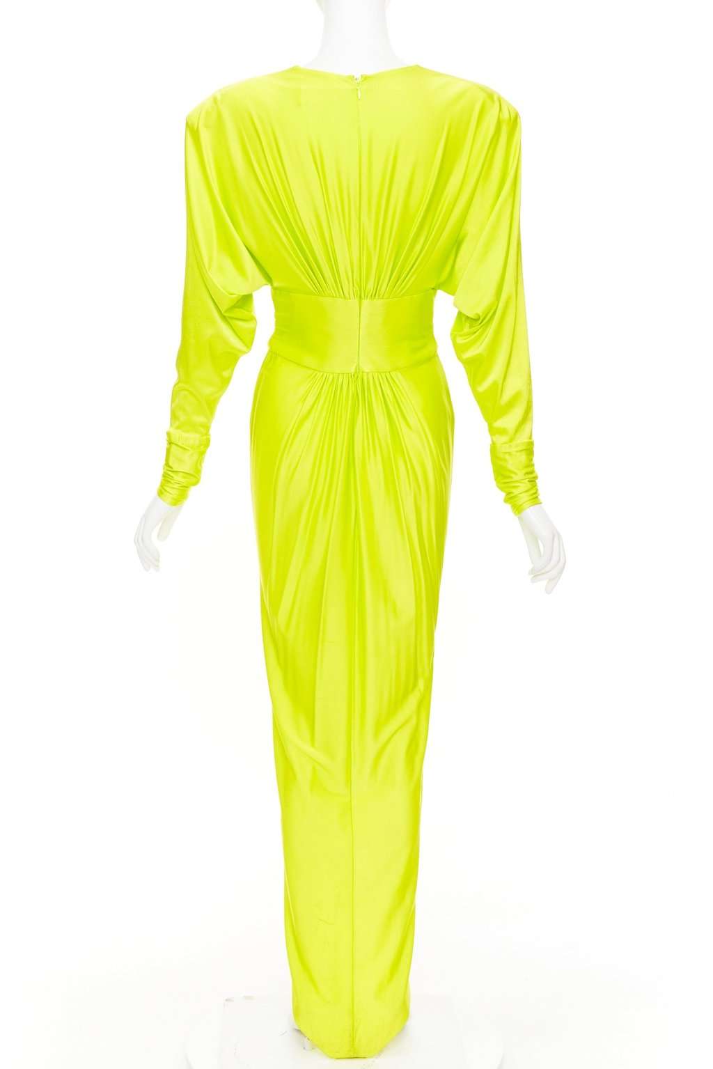 Alexandre Vauthier Yellow Viscose Dress Yellow Viscose Fair condition - Box View