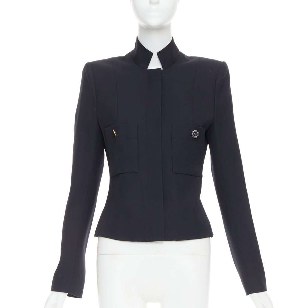 Alexandre Vauthier Navy Wool Jacket Navy Wool Very good condition - Front View