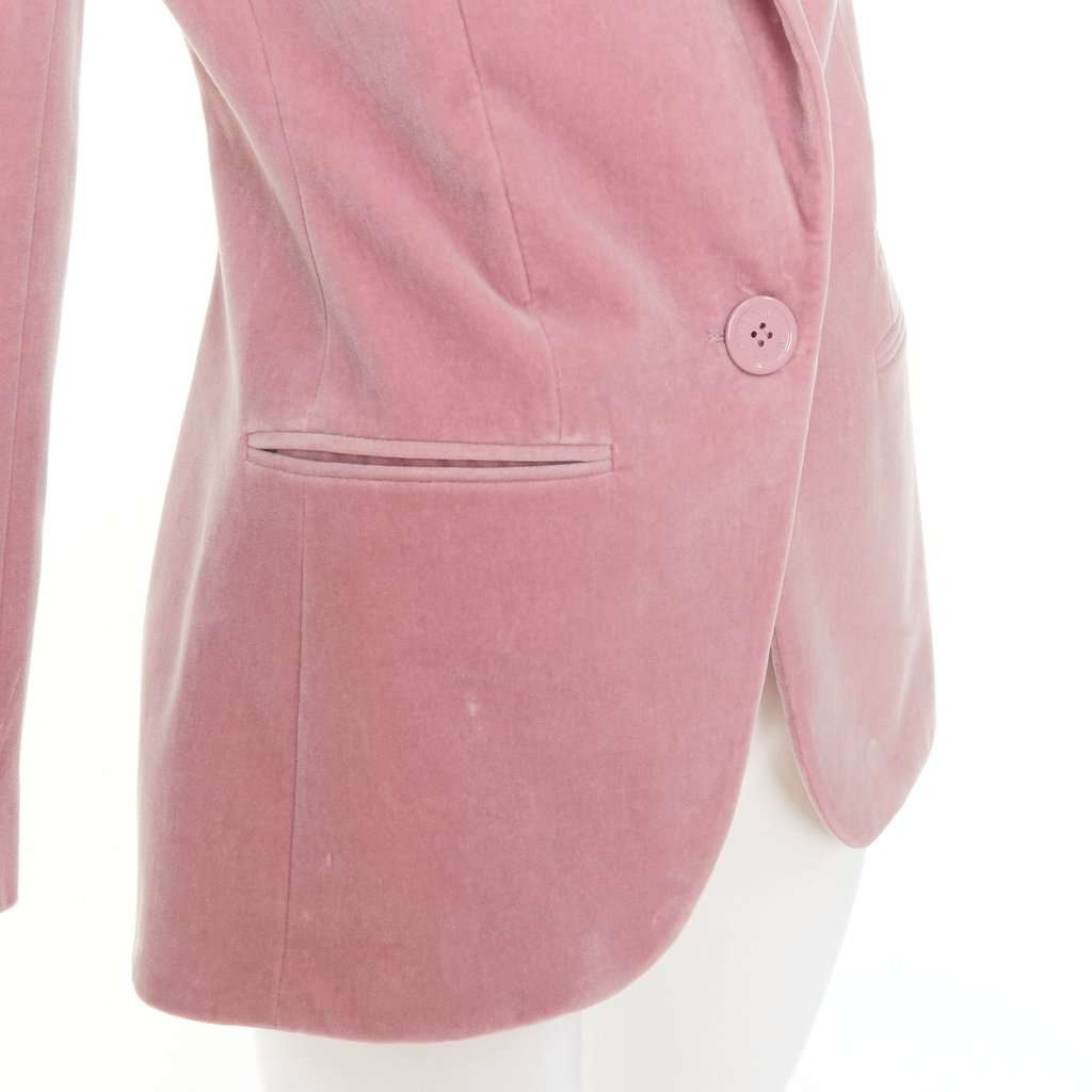 Alexandre Vauthier Pink Velvet Jacket Pink Velvet Good condition - Back View
