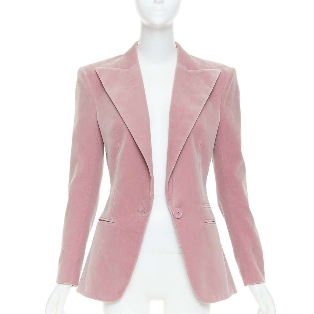 Alexandre Vauthier Pink Velvet Jacket Pink Velvet Good condition - Inside View