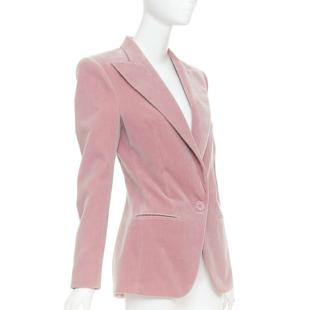 Alexandre Vauthier Pink Velvet Jacket Pink Velvet Good condition - Model View