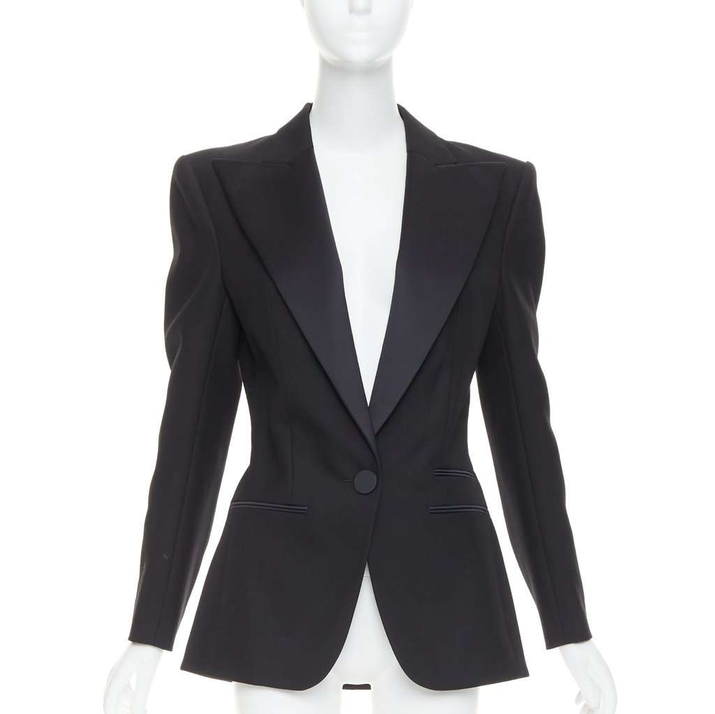 Alexandre Vauthier Black Wool Jacket Black Wool Very good condition - Front View