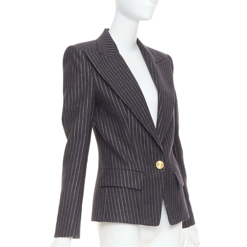 Alexandre Vauthier Grey Wool Jacket Grey Wool Very good condition - Model View