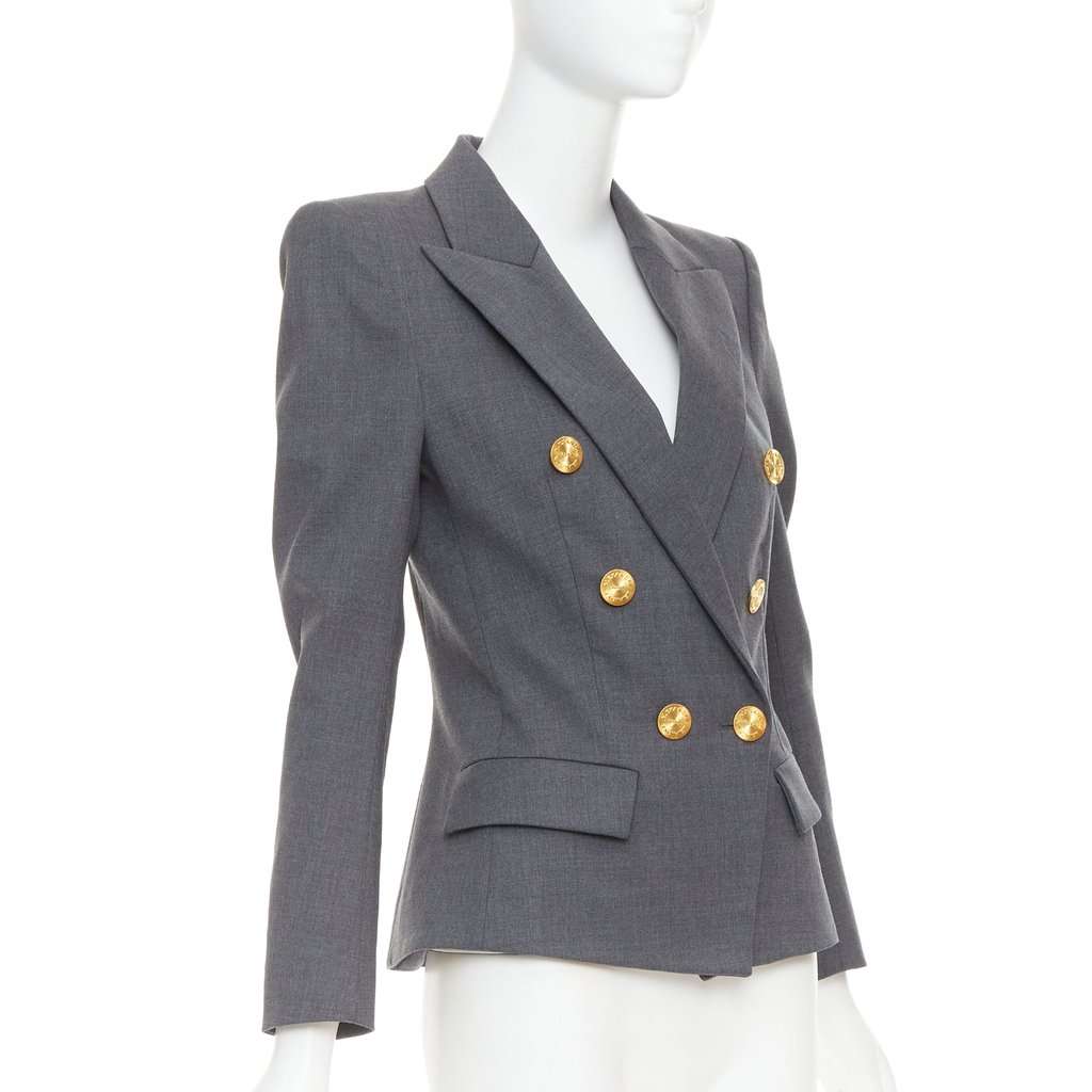 Alexandre Vauthier Grey Wool Jacket Grey Wool Very good condition - Model View