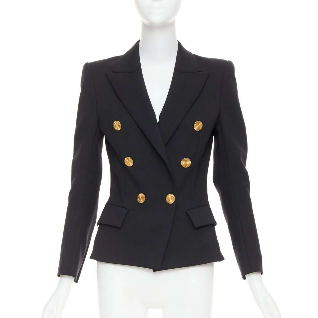 Alexandre Vauthier Black Wool Jacket Black Wool Very good condition - Front View