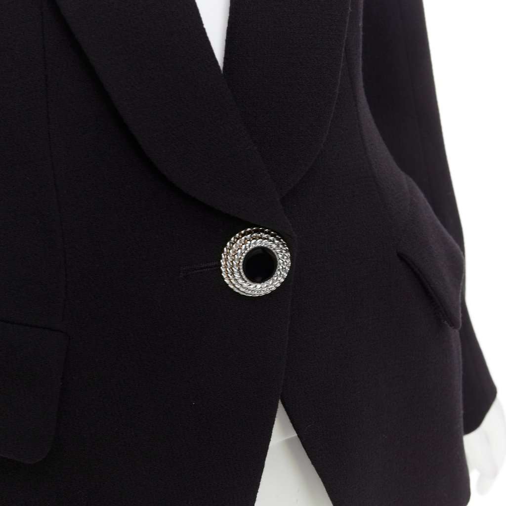 Alexandre Vauthier Black Wool Jacket Black Wool Very good condition - Back View