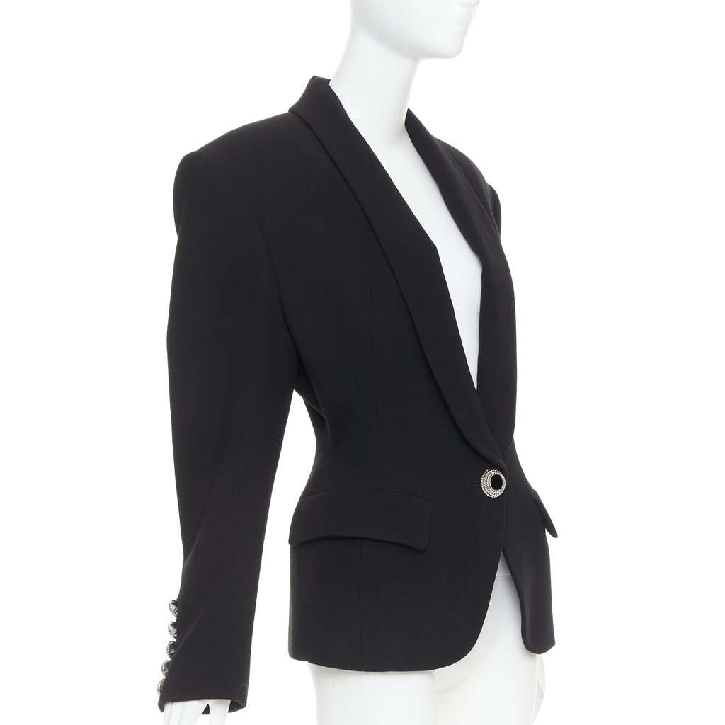 Alexandre Vauthier Black Wool Jacket Black Wool Very good condition - Model View