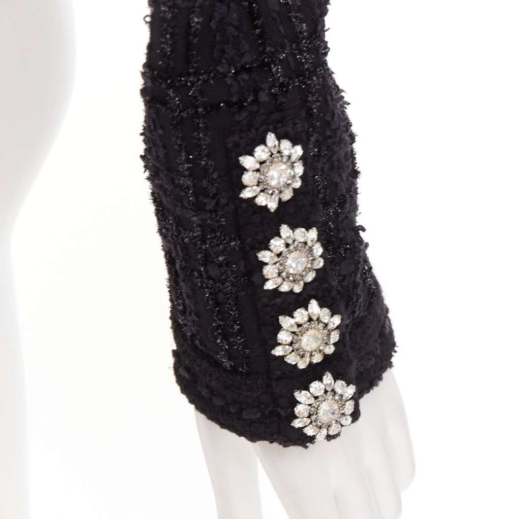 Alexandre Vauthier Black Tweed Jacket Black Tweed Very good condition - Back View