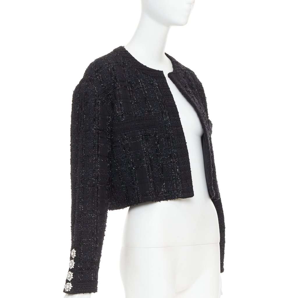 Alexandre Vauthier Black Tweed Jacket Black Tweed Very good condition - Inside View