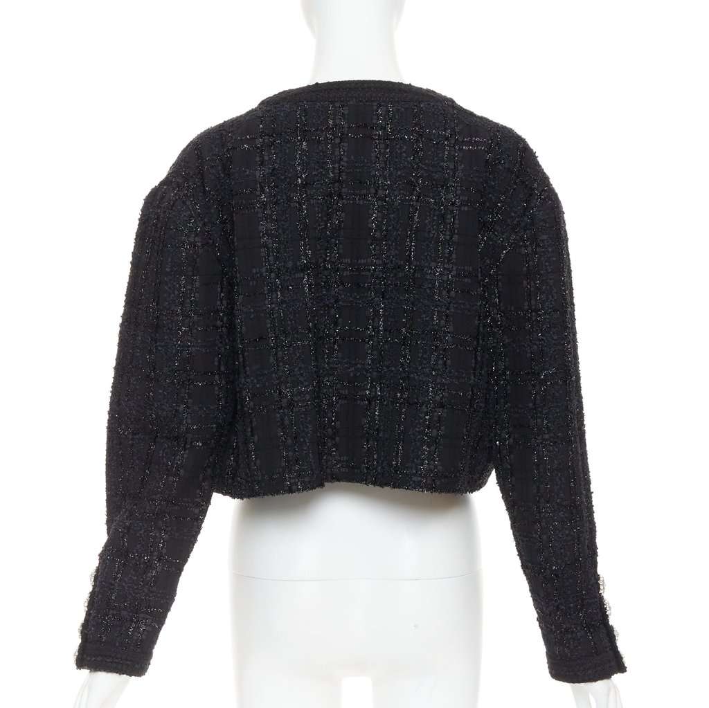 Alexandre Vauthier Black Tweed Jacket Black Tweed Very good condition - Box View