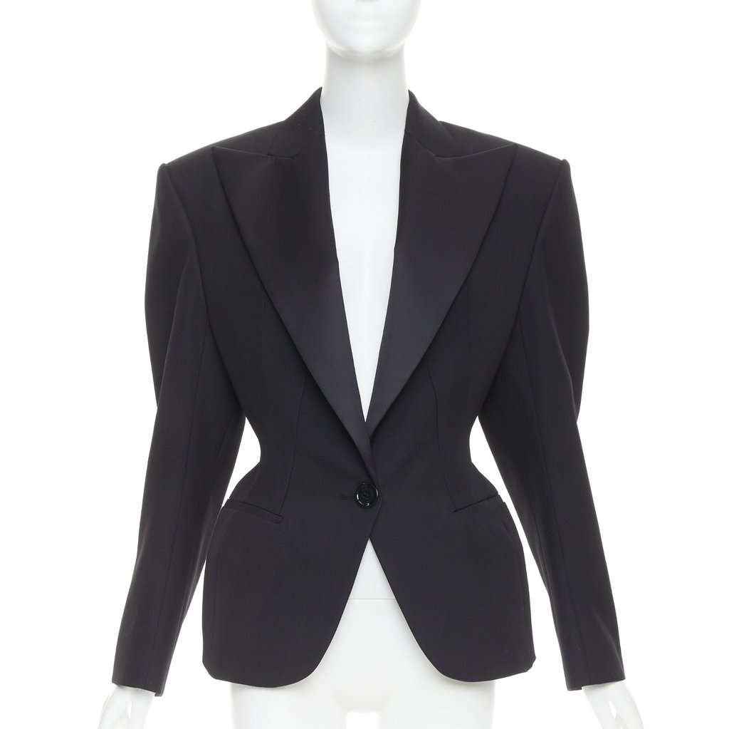 Alexandre Vauthier Black Wool Jacket Black Wool Very good condition - Front View