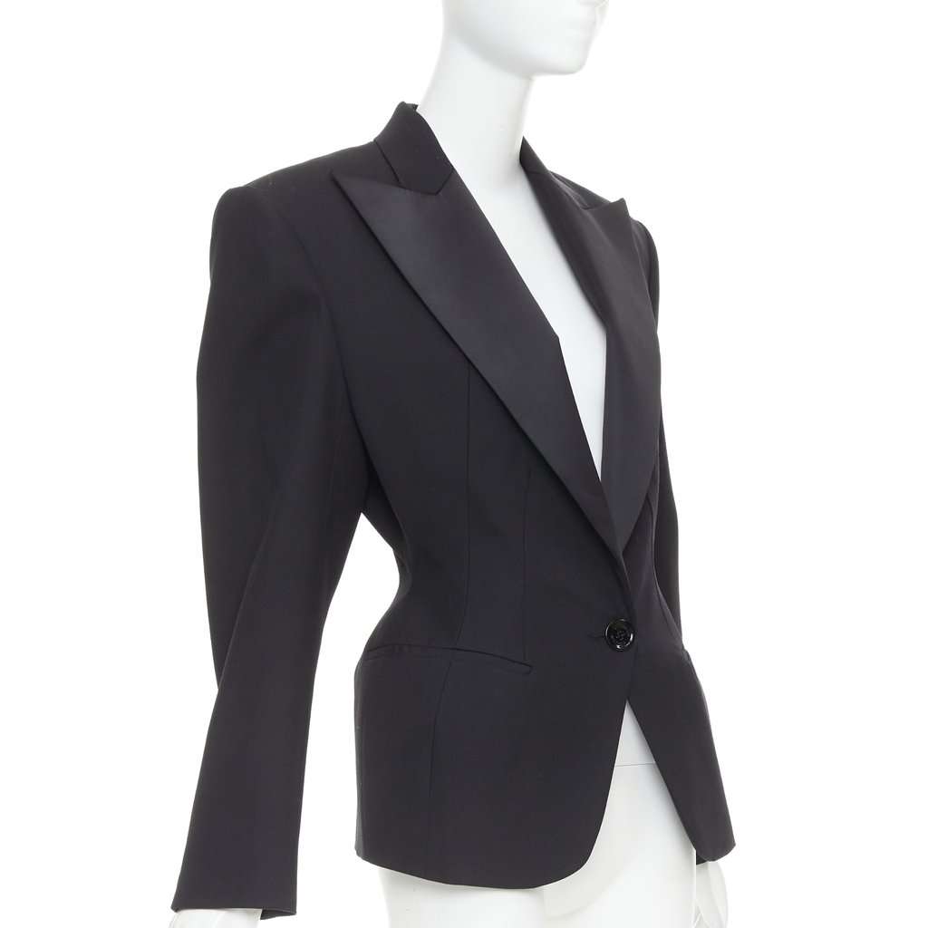 Alexandre Vauthier Black Wool Jacket Black Wool Very good condition - Model View