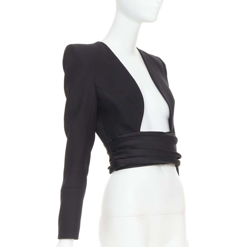 Alexandre Vauthier Black Wool Jacket Black Wool Very good condition - Inside View