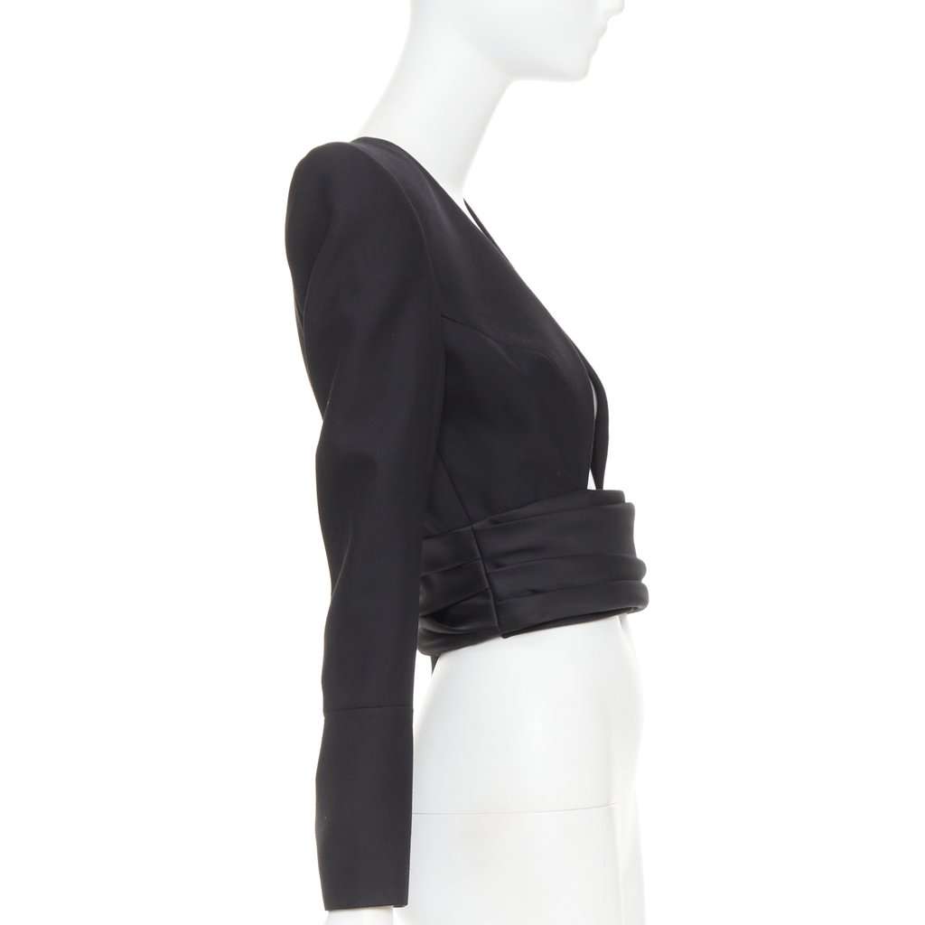 Alexandre Vauthier Black Wool Jacket Black Wool Very good condition - Model View