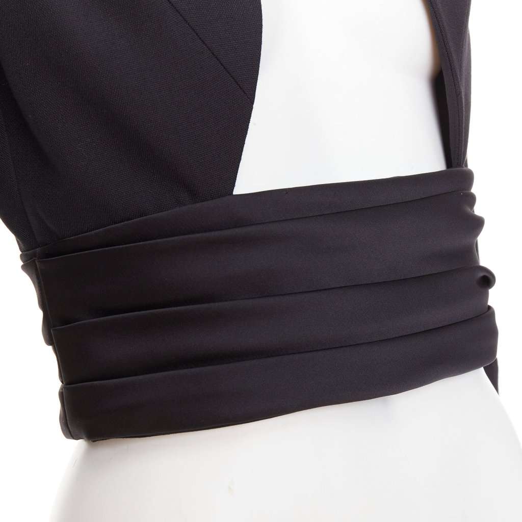 Alexandre Vauthier Black Wool Jacket Black Wool Very good condition - Back View