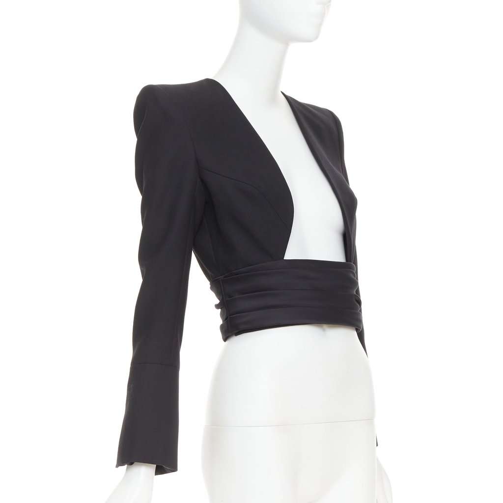Alexandre Vauthier Black Wool Jacket Black Wool Very good condition - Inside View